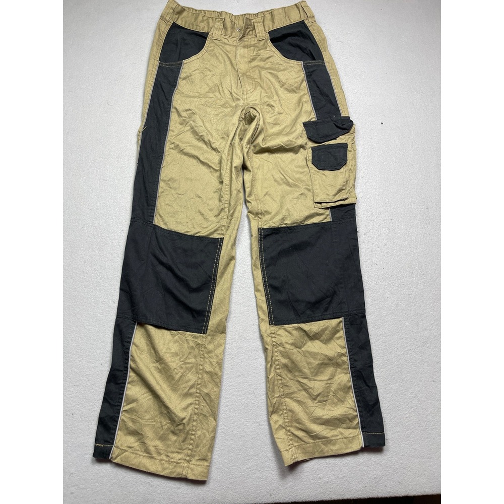 Unbranded Cargo Pants Cotton Twill Tan Black Size 30 Mens